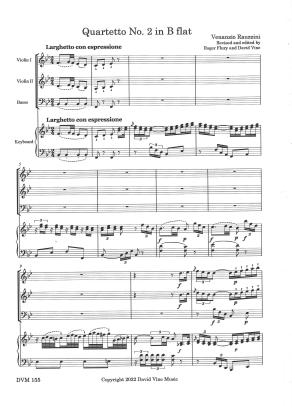 Quartetto, Op. VI, No. 2 in B flat (Rauzzini)