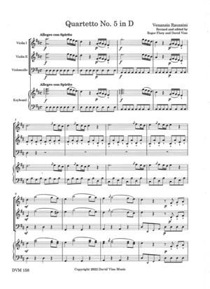 Quartetto Op. VI, No. 5 in D (Rauzzini)